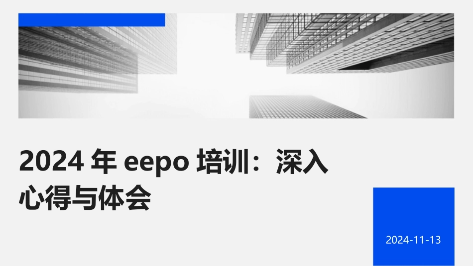 2024年eepo培训：深入心得与体会_第1页