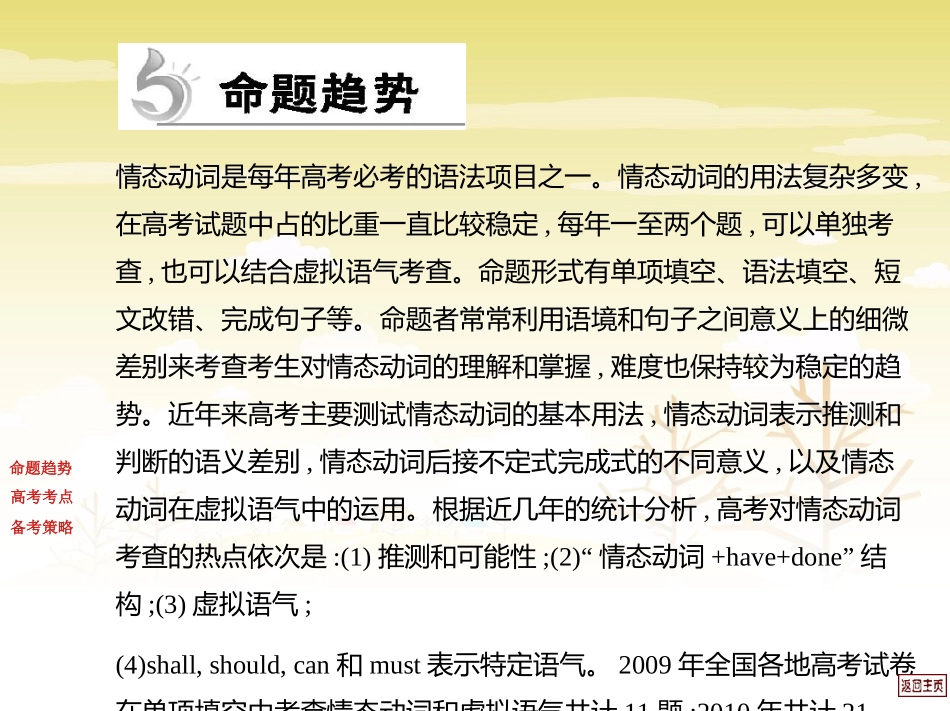 2012年高考英语复习：情态动词和虚拟语气_第2页