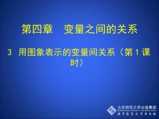 用图象表示的变量间关系一
