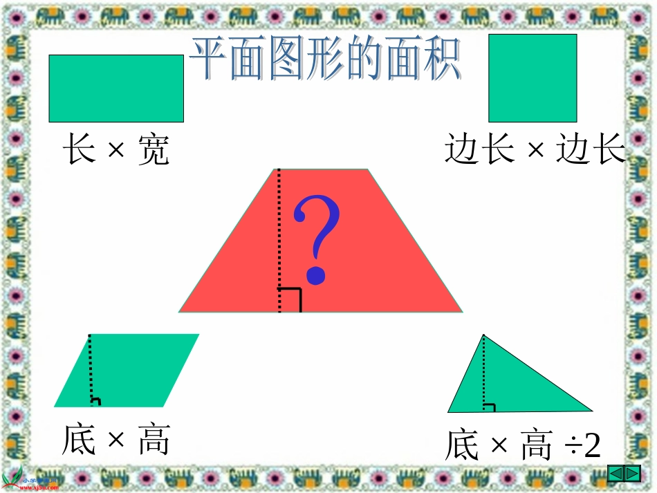 北师大版数学五年级上册《梯形的面积》PPT课件之三 (2)_第3页