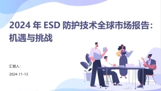 2024年ESD防护技术全球市场报告：机遇与挑战