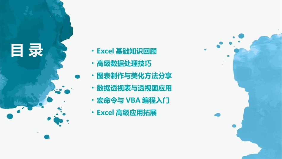 2024年Excel高级用户培训课件：从入门到专家_第2页