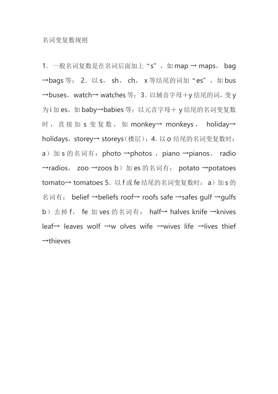 名词变复数规则_第1页