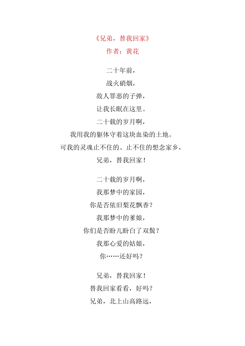 兄弟，替我回家_第1页