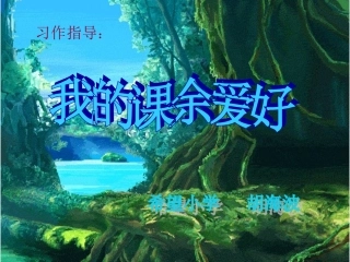 我的课余爱好2