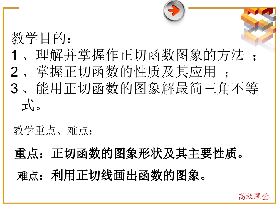 正切函数的图像和性质_第3页