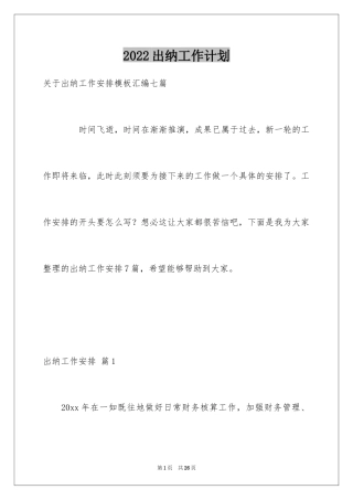 2024出纳工作计划_135