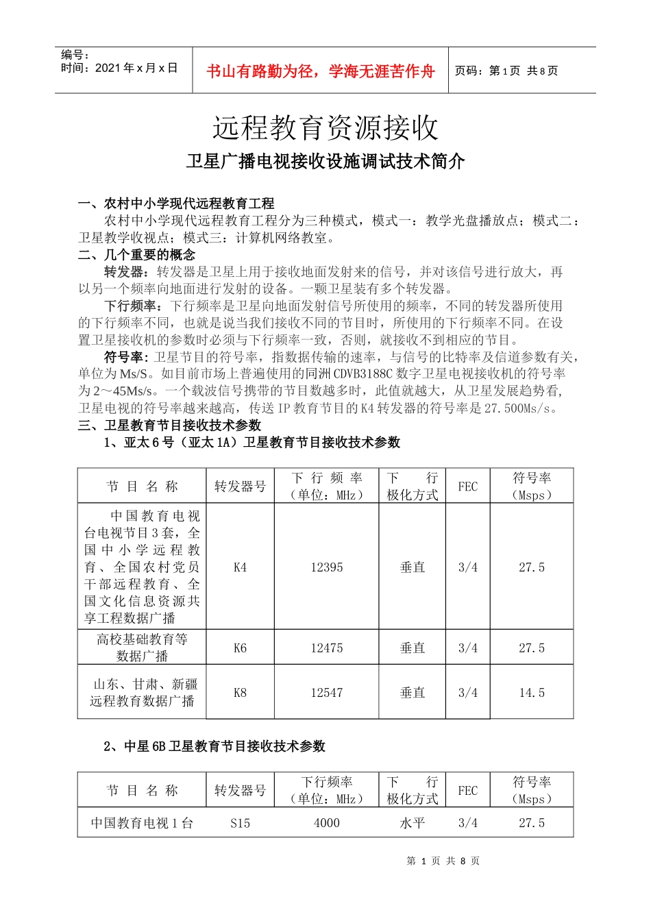 远程教育资源的接收印刷讲义_第1页