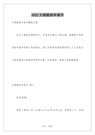 2024大病救助申请书_81