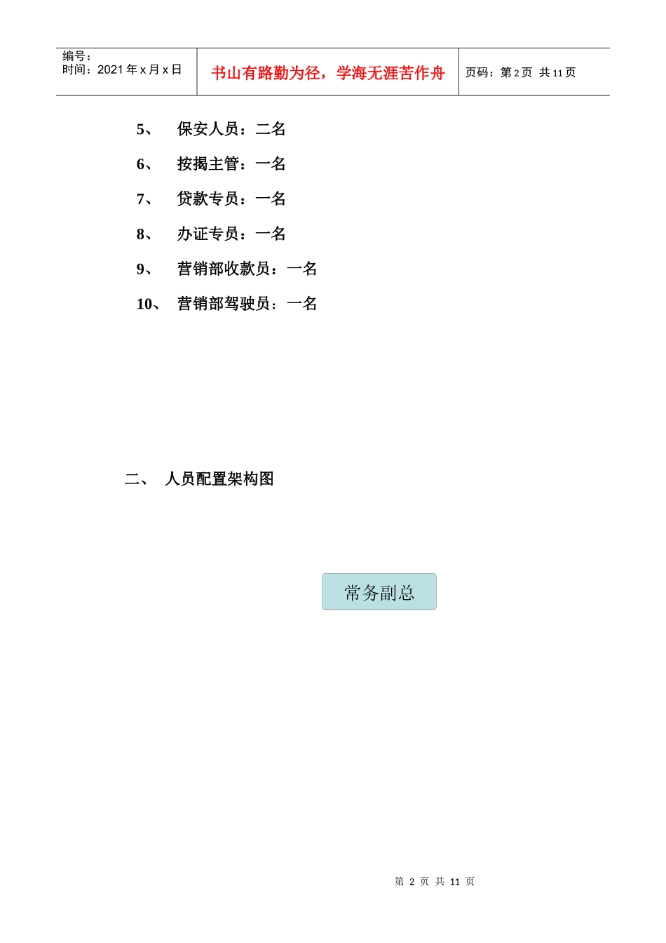 公司营销部人员配置报告_第2页