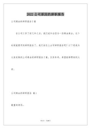 2024公司原因的辞职报告_17