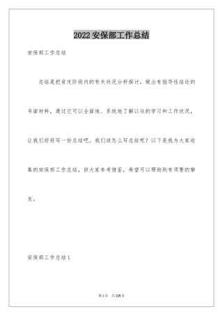 2024安保部工作总结_3