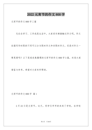 2024元宵节的作文800字_11