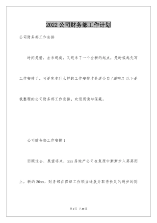 2024公司财务部工作计划_12