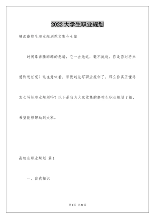 2024大学生职业规划_967