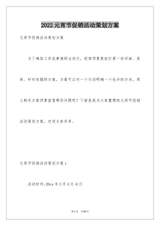 2024元宵节促销活动策划方案_4