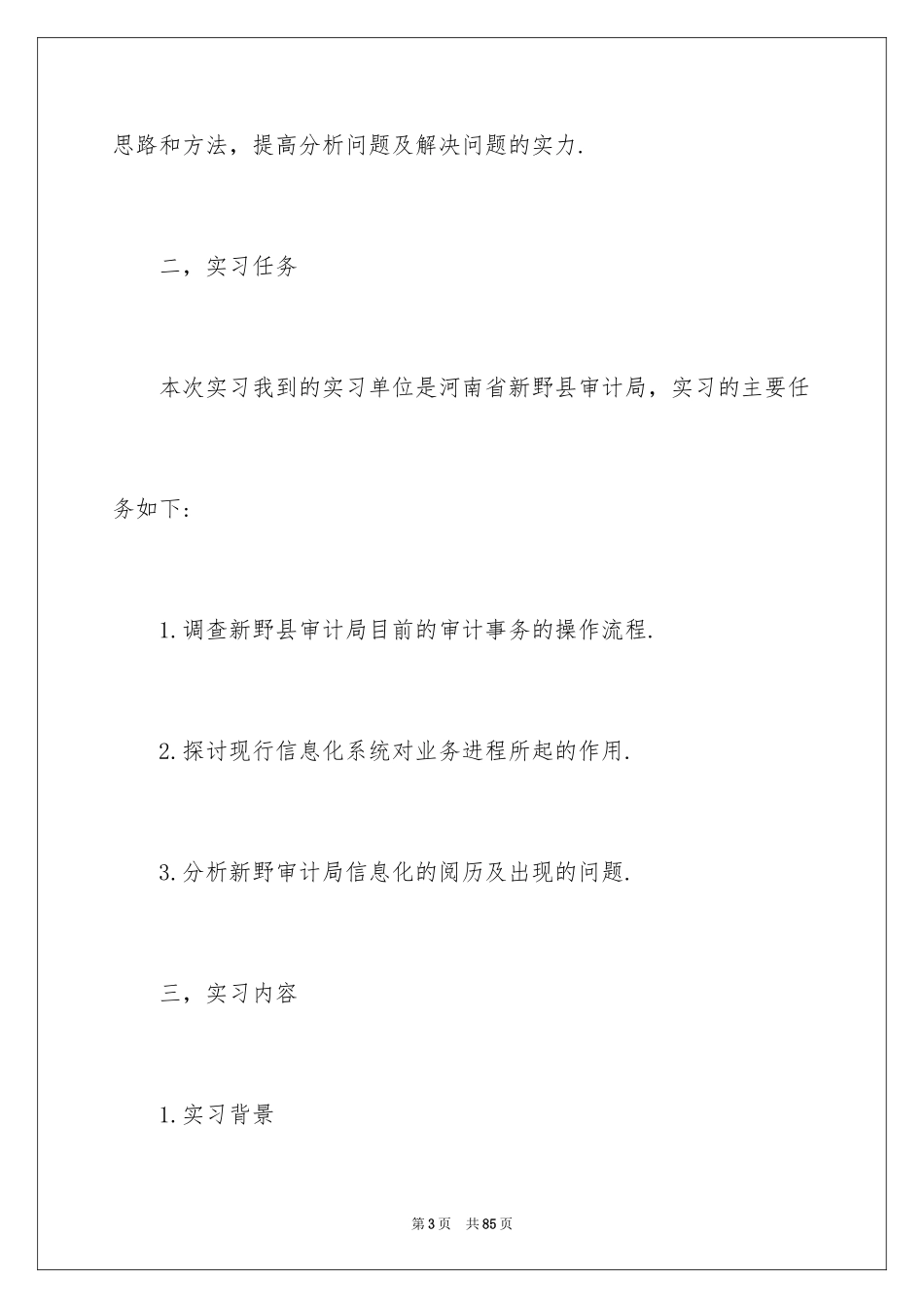 2024县审计局实习报告_3_第3页