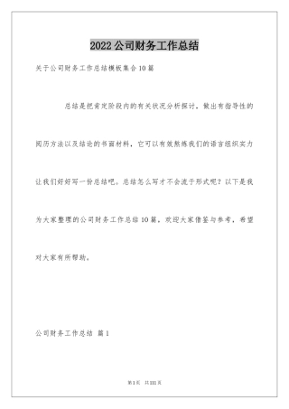 2024公司财务工作总结_11