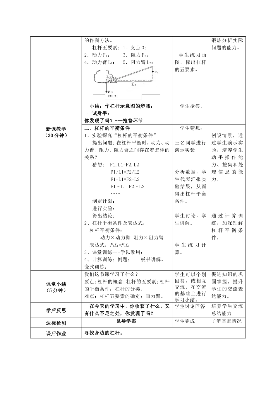 杠杆教学设计_第2页
