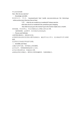 单元知识结构图