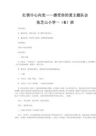 红领巾心向党