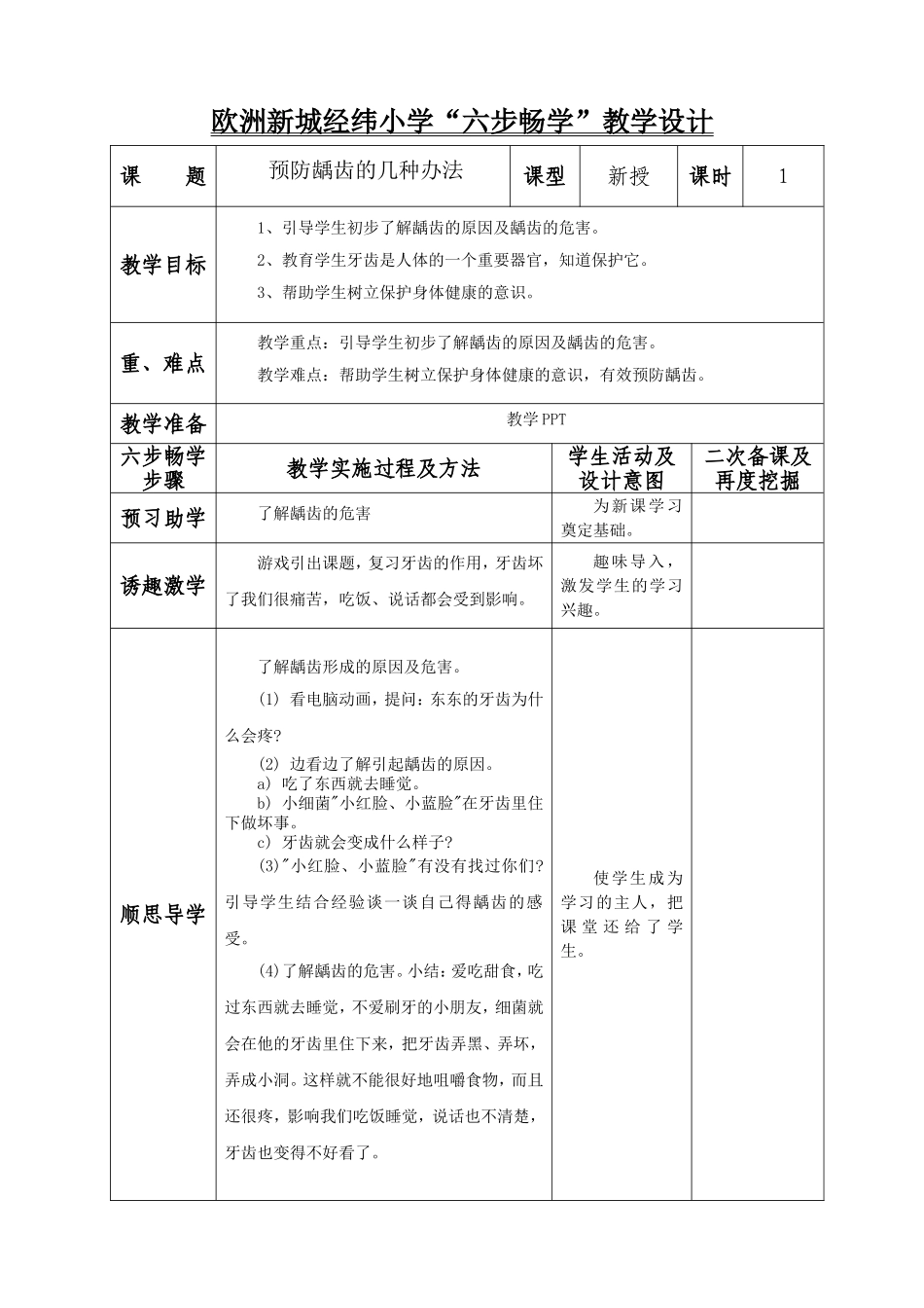 预防龋齿的几种办法_第1页