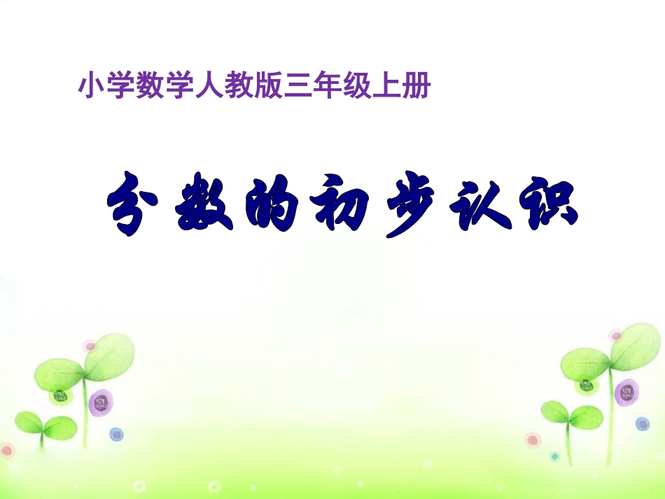 《分数的初步认识》课件_第1页