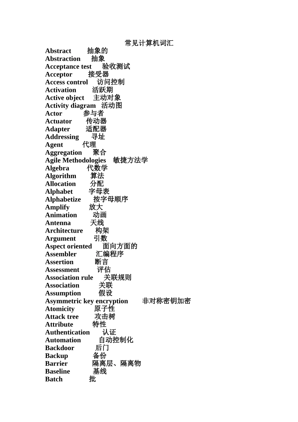 常见计算机词汇_第1页