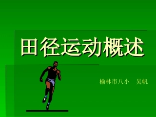 田径运动概述