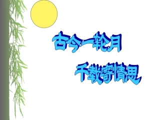 25诗词曲五首-水调歌头