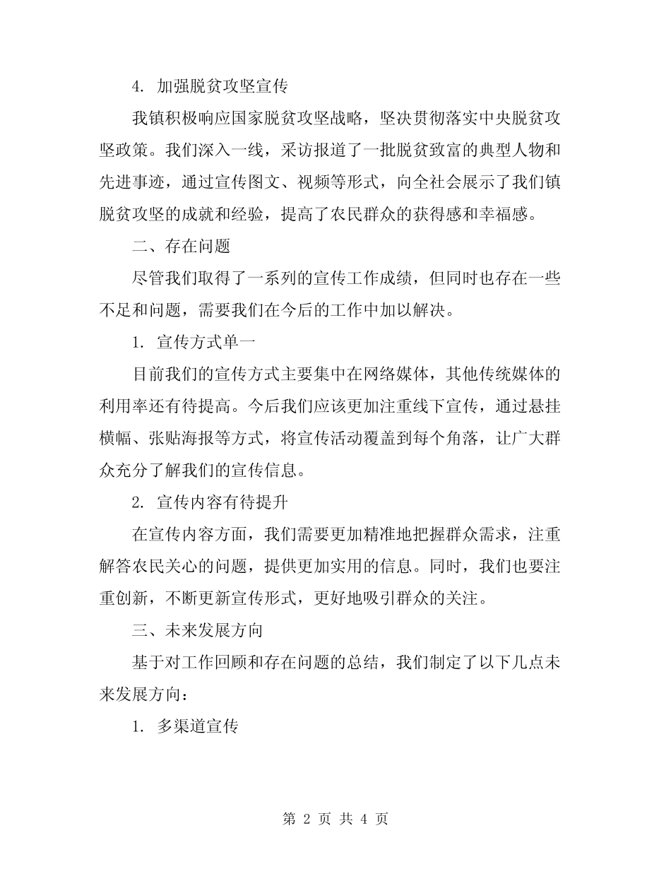 2024年乡宣传工作总结_第2页