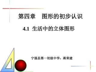 41生活中的立体图形