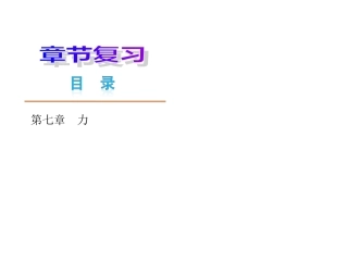 第七章力复习课件