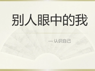 别人眼中的我