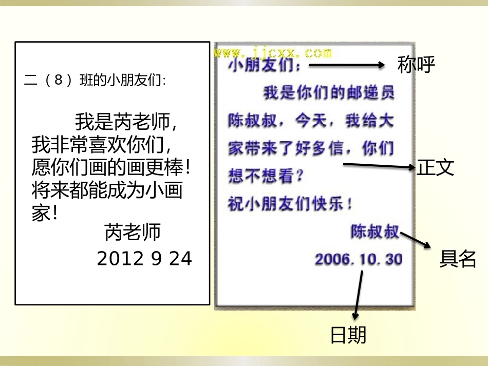 用画来写信课件_第2页
