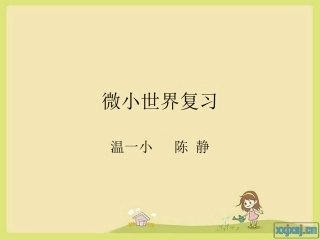 微小世界复习