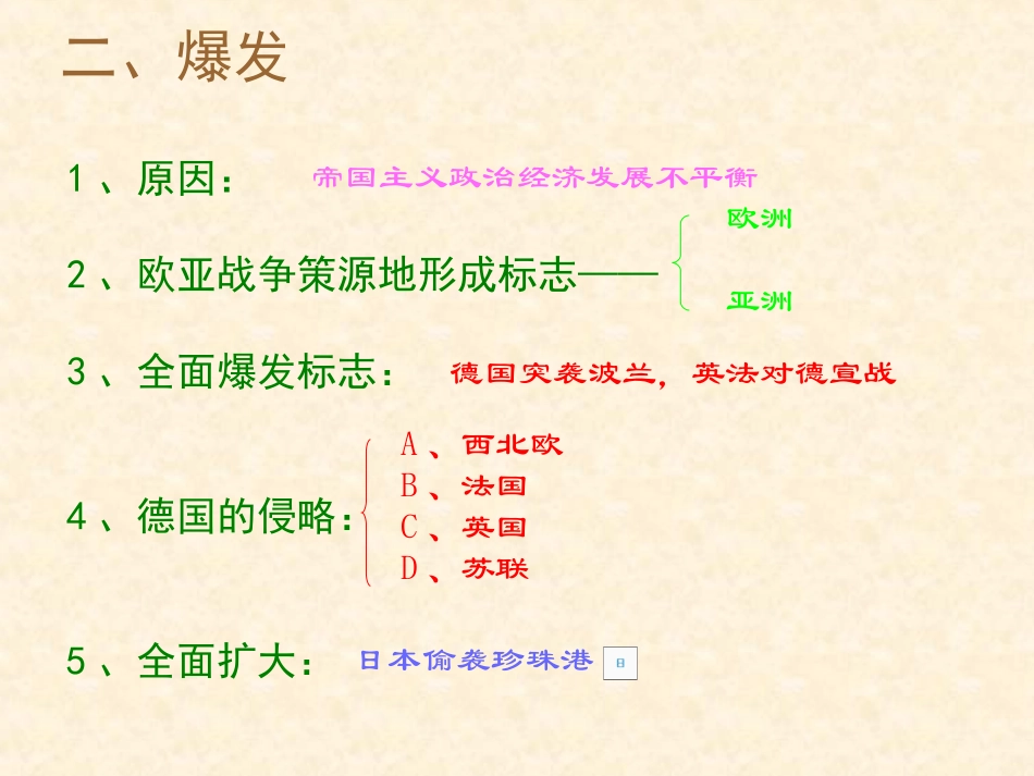 第二次世界大战复习课_第3页