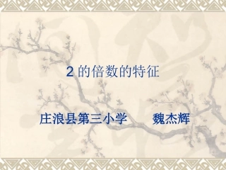 2的倍数的特征 (2)