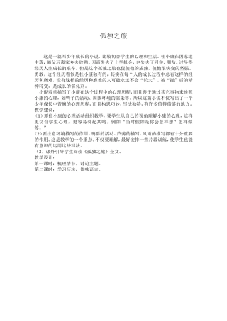 孤独之旅 (3)