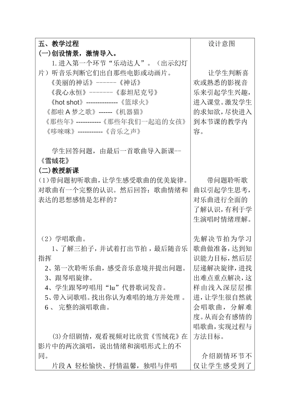 雪绒花教学设计_第2页