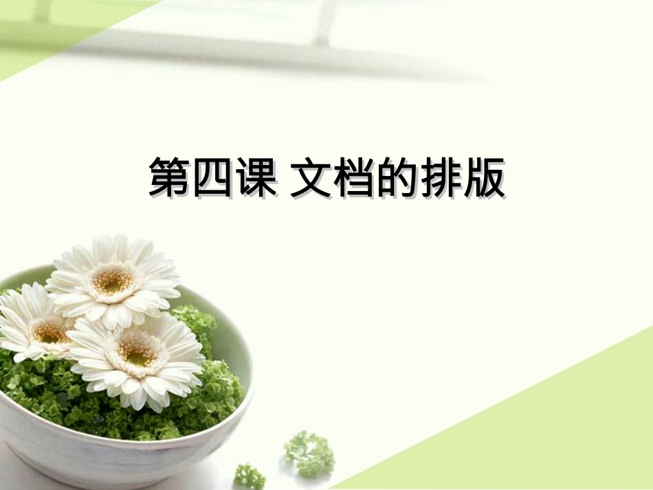 第四课文档的排版_第1页