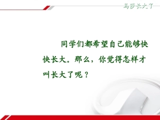 第二课《马莎长大了》课件1