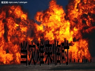 当灾难来临时