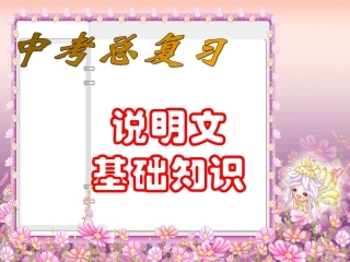 说明文知识汇总12