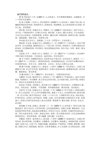 会宁历代名人