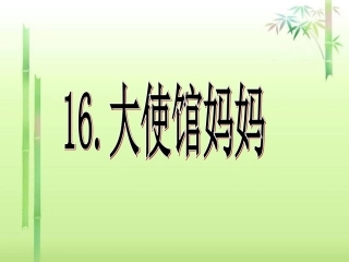 大使馆妈妈课件