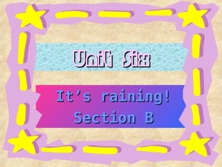 第六单元it'srainingsectionb