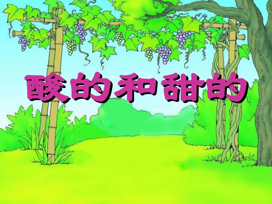 酸的和甜的课件_第1页