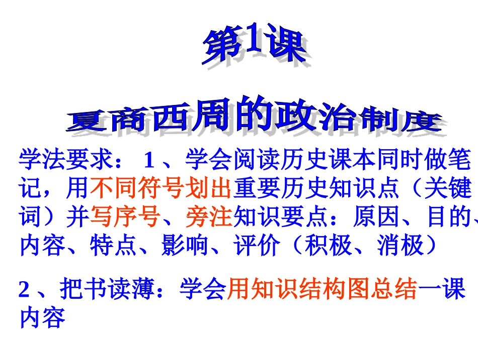 第1课夏、商、西周的政治制度——宗法制_第3页