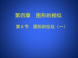 48图形的位似（一）